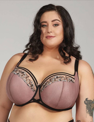 Бюстгальтер полумягкий с подкроем Kris Line PALOMA semi-soft side support, Цвет: пудра, Размеры: 80I, изображение 3