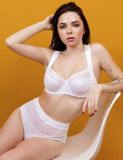 Трусы слипы миди Lina A 4917 белый, Цвет: белый, Размеры: M, изображение 5