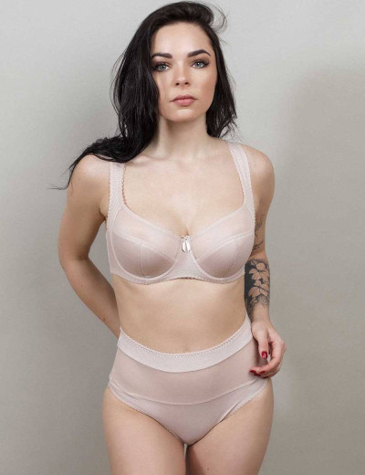 Трусы слипы миди Lina A 4917 серебристый пион, Цвет: серебристый пион, Размеры: M, изображение 3