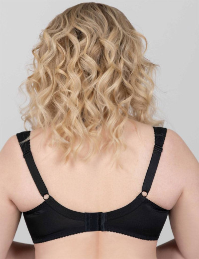 Бюстгальтер полумягкий с подкроем Lina A 6016 черный, Цвет: черный, Размеры: 75E, изображение 2