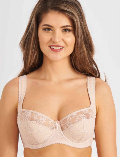 Бюстгальтер полумягкий с подкроем Lina A 6018 серебристый пион, Цвет: серебристый пион, Размеры: 90G, изображение 5