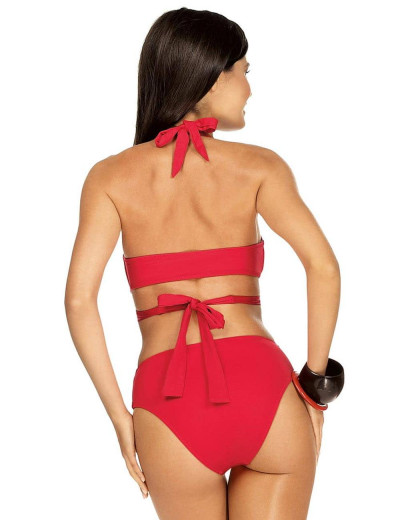 Красный купальник пуш-ап Lorin L2421/2, Цвет: красный, Размеры: 70B, изображение 2