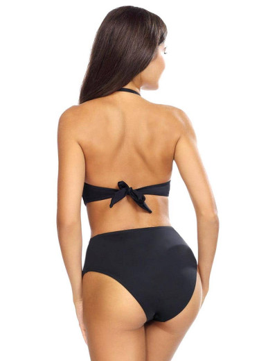 Купальник бандо с высокими плавками Lorin L2442/2, Цвет: черный, Размеры: 70B, изображение 2