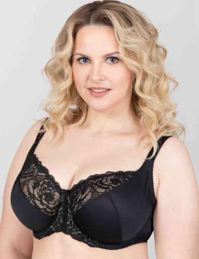 Бюстгальтер мягкий Milavitsa 102910 / 122910 черный с нюдом, Цвет: черный с нюдом, Размеры: 85H, изображение 3