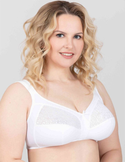 Бюстгальтер мягкий без косточек Milavitsa 104080 / 104081 / 124080 белый, Цвет: белый, Размеры: 80F, изображение 5