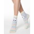 Хлопковые женские носки CONTE HAPPY 18С-268СП 424 светло-серый, Цвет: светло-серый, Размеры: 36/39