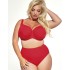 Высокие женские плавки Kris Line CAPRI high waist, Цвет: красный, Размеры: 2XL, изображение 3