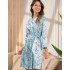 Халат-кимоно атласный Mia-Amore FLORA 7203 голубой, Цвет: голубой, Размеры: S/M, изображение 2