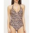 Слитный леопардовый купальник Sielei HI50 corda, Цвет: corda, Размеры: 85B