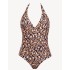 Слитный леопардовый купальник Sielei HI50 corda, Цвет: corda, Размеры: 85B, изображение 3