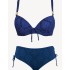 Купальник с формованной чашкой Sielei JQ59+JQ69 blu, Цвет: blu (синий), Размеры: 100B, изображение 2