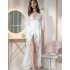Длинный атласный халат Mia-Amore ANETTA 7259 белый, Цвет: белый, Размеры: XL
