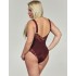 Боди с мягкой чашкой Kris Line SELENA body soft lace, Цвет: бургунди, Размеры: 70GG, изображение 2