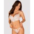 Белый кружевной комплект Obsessive BIANELLE SET, Цвет: белый, Размеры: L/XL