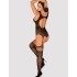 Бодистокинг с цветочным узором Obsessive F 236, Цвет: черный, Размеры: S/M/L, изображение 4 Бодистокинг с цветочным узором Obsessive F 236, Цвет: черный, Размеры: S/M/L, изображение 4