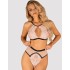 Соблазнительный комплект Obsessive LILINES SET, Цвет: пудровый, Размеры: S/M