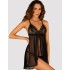Бебби-долл + трусики с доступом Obsessive SEDILA BABYDOLL, Цвет: черный, Размеры: L/XL Бебби-долл + трусики с доступом Obsessive SEDILA BABYDOLL, Цвет: черный, Размеры: L/XL
