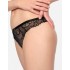 Кружевные трусики стринги Esotiq SARAY 39548, Цвет: черный с бежевым, Размеры: S
