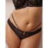 Трусики бразилиана кружевные Esotiq SHIRLEY 39488 черно-бежевый, Цвет: черный с бежевым, Размеры: S