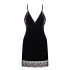 Сорочка с кружевной спинкой Obsessive VANESSME CHEMISE, Цвет: черный, Размеры: S/M, изображение 4