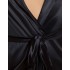 Черный атласный пеньюар CASMIR SYBILLA PEIGNOIR, Цвет: черный, Размеры: L/XL, изображение 3