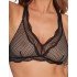 Мягкий треугольный бюстгальтер без косточек Esotiq BLESSY 40577, Цвет: черный+беж, Размеры: S