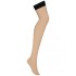 Чулки под пояс Obsessive S814 телесный, Цвет: телесный, Размеры: S/M, изображение 4