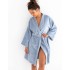 Теплый голубой халат Sensis HOLEE SZLAFROK, Цвет: голубой, Размеры: S/M, изображение 3