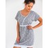 Хлопковая сорочка с коротким рукавом Sensis LEAH KOSZULA, Цвет: серый, Размеры: S
