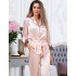 Пижамный комплект из шелка Mia-Amore MARILIN 3156 пудра, Цвет: пудра, Размеры: L