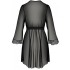 Полупрозрачный пеньюар Passion AMBERLY PEIGNOIR black, Цвет: черный, Размеры: 6XL/7XL, изображение 3 Полупрозрачный пеньюар Passion AMBERLY PEIGNOIR black, Цвет: черный, Размеры: 6XL/7XL, изображение 3