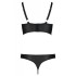 Сексуальный комплект Passion MALWIA BIKINI black, Цвет: черный, Размеры: 4XL/5XL, изображение 4