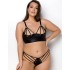 Сексуальный комплект Passion MALWIA BIKINI black, Цвет: черный, Размеры: 4XL/5XL