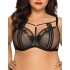 Бюстгальтер полумягкий Novika ANGELINA N02 PU, Цвет: черный+бежевый, Размеры: 105B