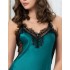 Шелковая сорочка с кружевом Mia-Amore WINDSOR 3880 изумруд, Цвет: изумруд, Размеры: XL, изображение 5