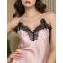 Шелковая сорочка с кружевом Mia-Amore WINDSOR 3880 пудра, Цвет: пудра, Размеры: XL, изображение 7