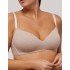 Хлопковый бюстгальтер без косточек Ysabel Mora 10062 LAPURESA бежевый, Цвет: бежевый, Размеры: 80D