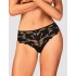 Кружевные трусики бразилиана Obsessive EDITYA PANTIES, Цвет: черный, Размеры: XS/S
