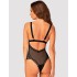 Полупрозрачное боди Obsessive ESTIQUA TEDDY, Цвет: черный, Размеры: XS/S, изображение 2
