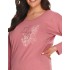 Женская пижама из хлопка Taro 2802/2803 GIORGIA пыльная роза/белый, Цвет: пыльная роза/белый, Размеры: 6XL, изображение 3