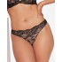 Кружевные трусы бразилиана Esotiq 39936 TULIA черный+бежевый, Цвет: черный+бежевый, Размеры: S