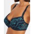 Бюстгальтер балконет пуш-ап биколор Simona M 870/98 кварц-лазурит, Цвет: кварц-лазурит, Размеры: 85D, изображение 3