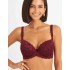 Бюстгальтер балконет пуш-ап Simona M 870 бордо, Цвет: бордо, Размеры: 95C, изображение 3