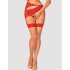 Чулки под пояс Obsessive S814 телесный/красный, Цвет: телесный/красный, Размеры: L/XL, изображение 2