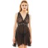 Полупрозрачная сорочка с кружевом Anais MARGARITHA CHEMISE BLACK, Цвет: черный, Размеры: L/XL