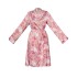 Атласный халат с цветочным узором Anais MIYU ROBE ONE, Цвет: розовый, Размеры: S/M, изображение 3