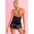Атласная пижама с шортами LIVIA CORSETTI LC 90567 MIRAAZE KOMPLET BLACK, Цвет: черный, Размеры: L/XL, изображение 2