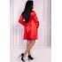 Атласная сорочка с халатом LIVIA CORSETTI LC 90249 JACQUELINE RED, Цвет: красный, Размеры: S/M, изображение 3