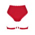 Сексуальные трусики с подвязками Obsessive BELOVYA GARTER PANTIES, Цвет: красный, Размеры: M/L, изображение 6
