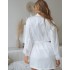 Белый шелковый халат 5senses 7110, Цвет: белый, Размеры: L, изображение 2